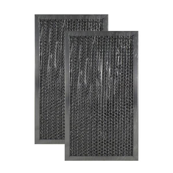(2 Pack) Aluminum Mesh Grease Charcoal Carbon Combo Filter Replacements